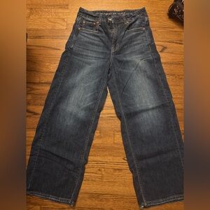 Super High-Rise Baggy Wide Leg Jeans AE